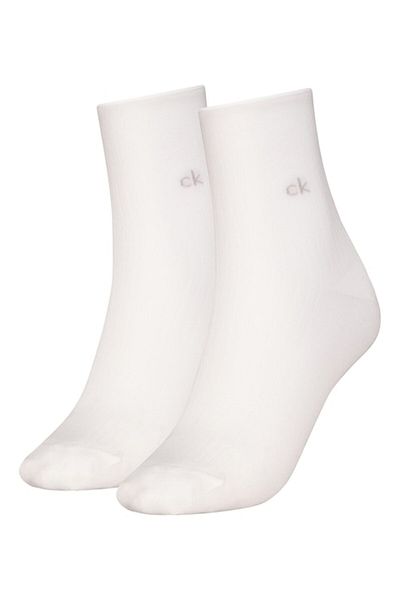 Calvin Klein , Set of Short Socks - 2 Pairs, Off-White, Size 35-38