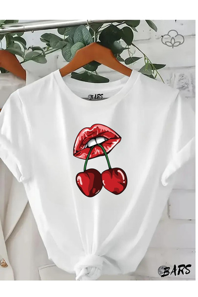 barsdepo Tricou oversize cu imprimeu, Tricou oversize unisex alb