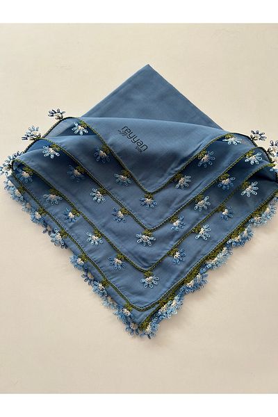 REYYAN Handcrafted Needle Embroidered Writing/Needlework/Needlework Bait/Handcrafted Cheesecloth/Head Cover