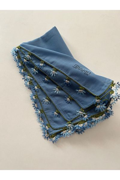 REYYAN Handcrafted Needle Embroidered Writing/Needlework/Needlework Bait/Handcrafted Cheesecloth/Head Cover