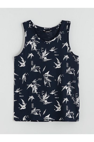 LC Waikiki Crew Neck Printed Men's Sleeveless T-Shirt