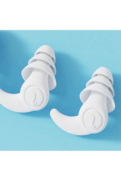 Choice 3 Layers-white Anti Noise Silicone Earplugs Waterproof Swimming Ear Plugs For Sleeping Diving Surf S