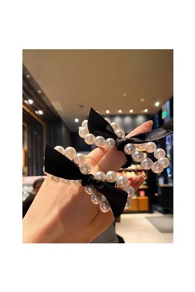 OKAVANGO Women's 2-Piece Pearl Infinity Hairpin Set Hairpin Girl's Hairpin Women