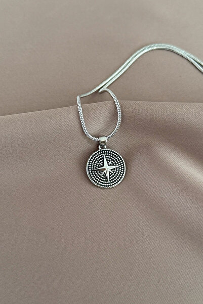 laria jewelry Yuvarlak Pusula Kolye