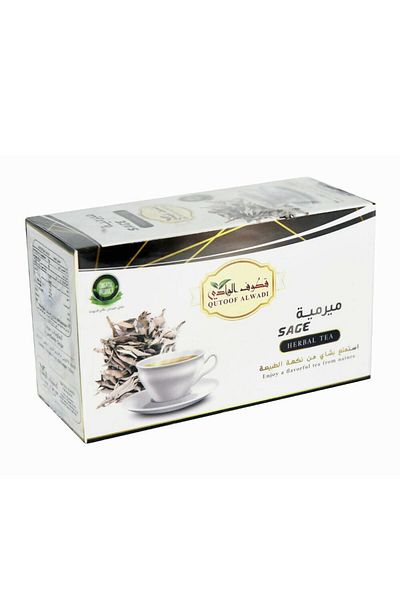 Qutoof Alwadi Natural Sage Drink from Qatouf Al Wadi, 24 Bags