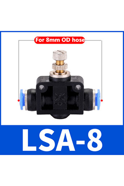 choice2 LSA-8-5PCS 5PCS Pneumatics Air Throttle Valve Speed Control Quick Hos...