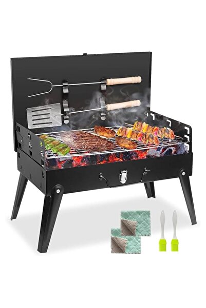 Generic شواية فحم IS MUHE® المحمولة، شواية صغيرة للشواء قابلة للطي في الهواء الطلق، قابلة للطي للتخييم