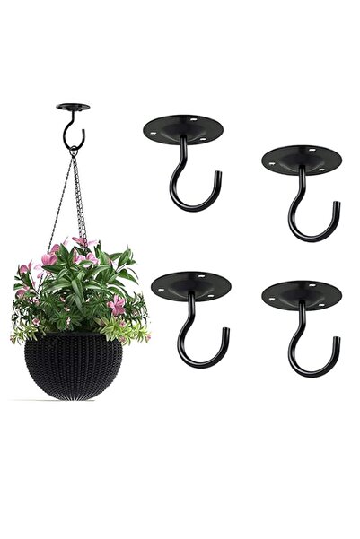 Generic خطافات سقف DELFINO، شماعات معدنية متينة عالية الجودة، شماعات مثبتة عل...