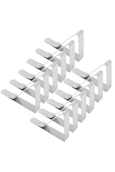 Generic مشابك مفارش المائدة من لاتومكس، مجموعة من 12 مشبكًا كبيرًا جدًا لأغطي...