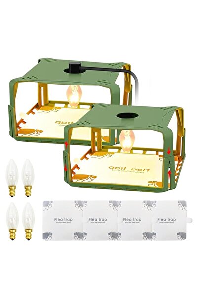 Generic مصائد البراغيث الكهربائية من يو آر بازار، مصيدة براغيث ضوئية آمنة، قا...