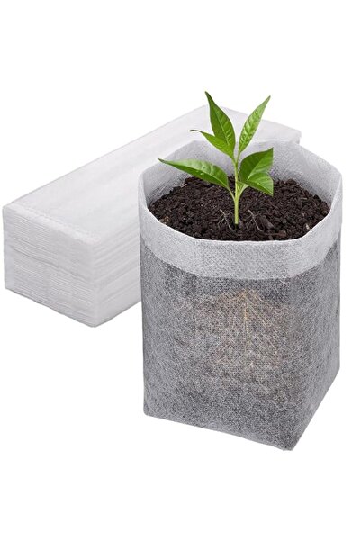 Generic أكياس مشتل النباتات من Aputue، 100 قطعة من أكياس زراعة النباتات القاب...