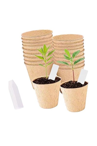 Generic مجموعة أدوات بدء الشتلات من دووماما، 20 قطعة من أواني الخث القابلة لل...