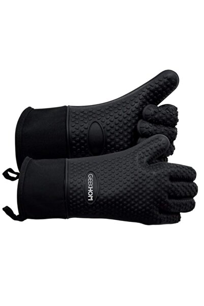 Generic قفازات فرن سيليكون من جيكهوم، قفازات شواء مقاومة للحرارة، قفازات مطبخ...