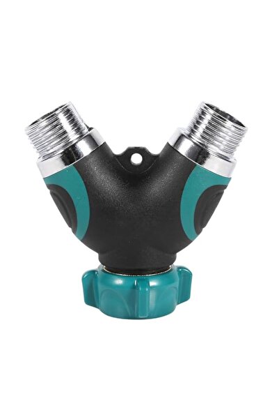 Generic 2 Way Garden Hose Splitter Zinc Alloy Construction Standard NPT3 4 Co...