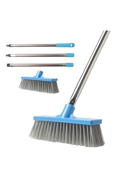 Generic فرشاة تنظيف الأرضيات من KMAKII، مكنسة للحديقة، فرشاة كنس خارجية شديدة...