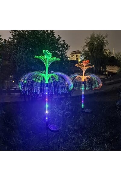 Generic YZYOE 2 عبوة من مصابيح LED الشمسية مزدوجة الطبقات على شكل قنديل البحر...