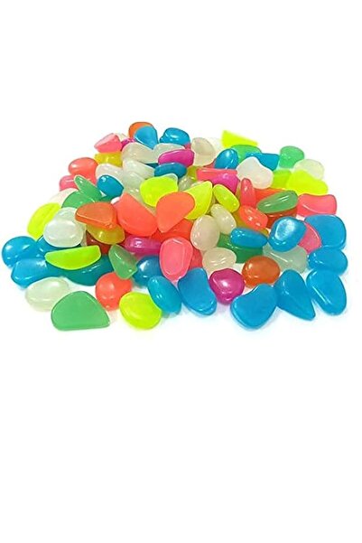 Generic 300 قطعة من أحجار الحصى المضيئة في الظلام للحديقة للممرات والفناء وحو...