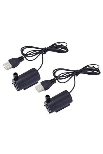 Generic 2pcs مضخة ماء غاطسة مصغرة 3V/5V/6V مع كابل USB 1 متر - مضخة ماء صامتة...