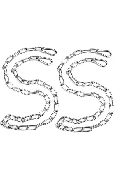 Generic طقم سلسلة كرسي الأرجوحة المعلق من فانكوتويز، طقم من قطعتين من الفولاذ المقاوم للصدأ، أرجوحة شرفة متينة