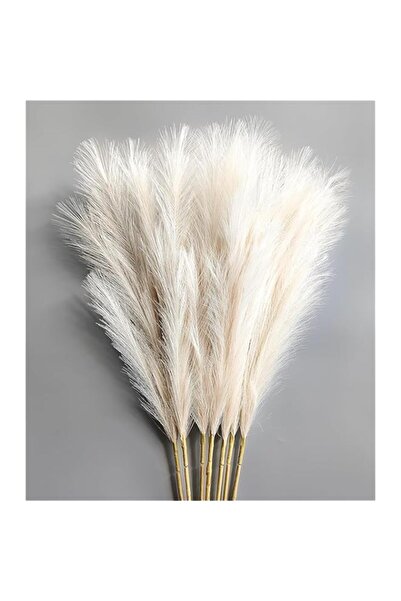 Generic عشب بامباس صناعي، 7 قطع، عشب صناعي كبير، أغصان بومباس صناعية رقيقة، ا...