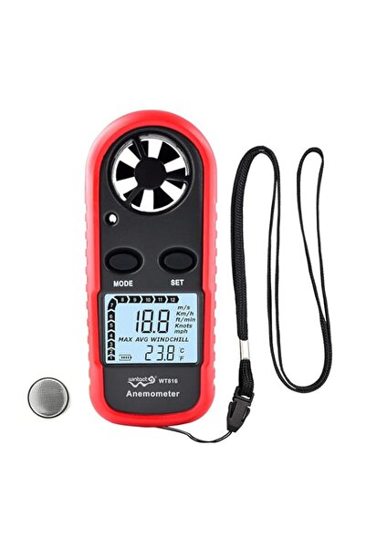 Generic مقياس سرعة الرياح المحمول باليد من وينتاكت، مقياس سرعة الرياح الرقمي ...