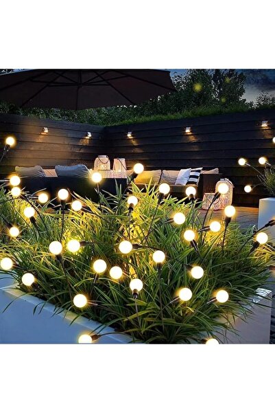 Generic مصابيح LED للحدائق تعمل بالطاقة الشمسية، عبوة من 4 قطع، 32 مصباح LED ...