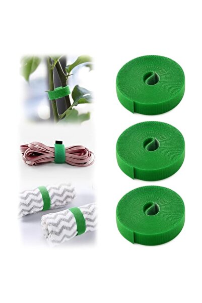 Generic 3 PCS Garden Plant Tape Ties, Total 15 m Reusable Nylon Plant Tie Str...