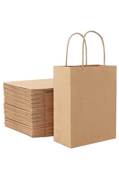 Generic SNH Packing Kraft Paper Party Bag with Twisted Handle 50-Pieces, 32 c...