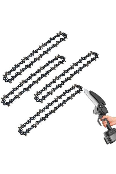 Generic HONPOLO Mini Chainsaw Chains Replacement 4-Pack, 6-Inch Small Single-...