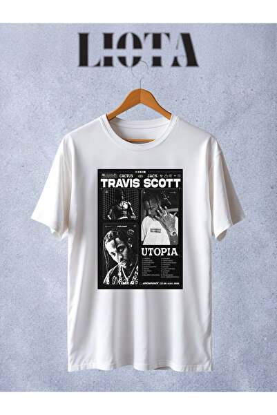 Vordevia تي شيرت مطبوع بتصميم ترافيس سكوت