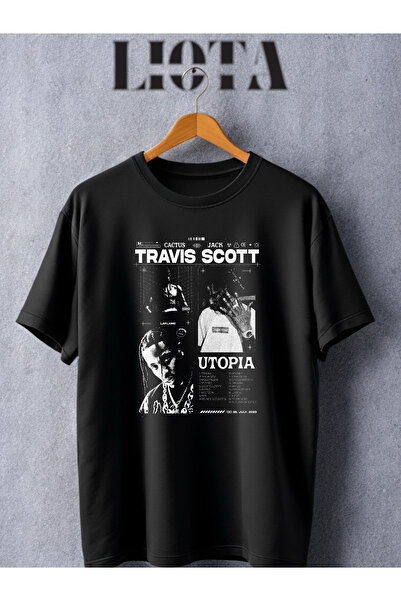 Vordevia تي شيرت مطبوع بتصميم ترافيس سكوت