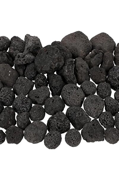 Generic Lava Rocks Stone Fire Pit Fireplace, Gas Log Set & Barbecue Grills, D...