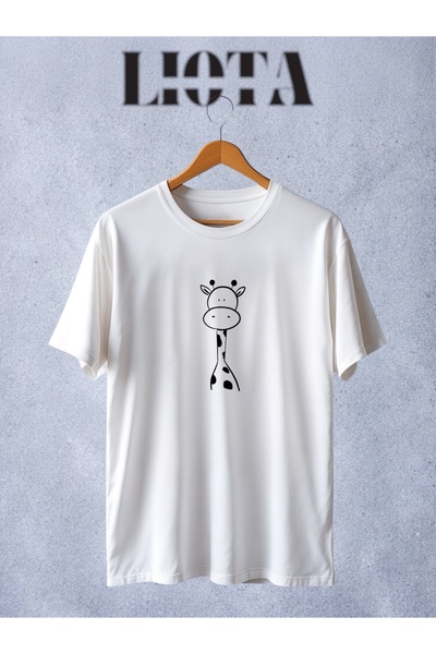 Vordevia Tricou cu imprimeu cu design girafă