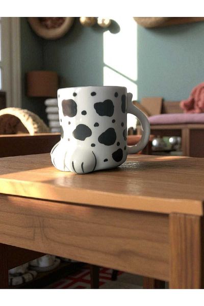 Home Ceramic Handmade Paw Mug
