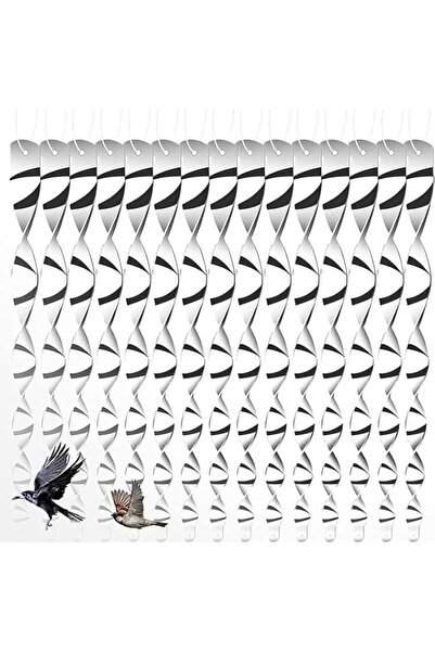 Generic 15Pcs Bird Reflective Scare Rods, 12 Inch Bird Twister Rods Reflectiv...