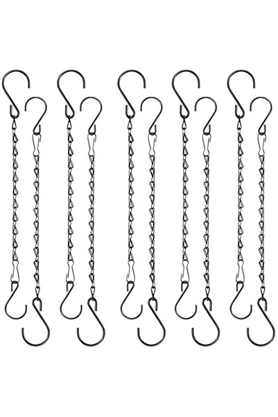 Generic Aowin 10 Pcs Hanging Chains,Garden Plant Chains with Double Hooks,25C...