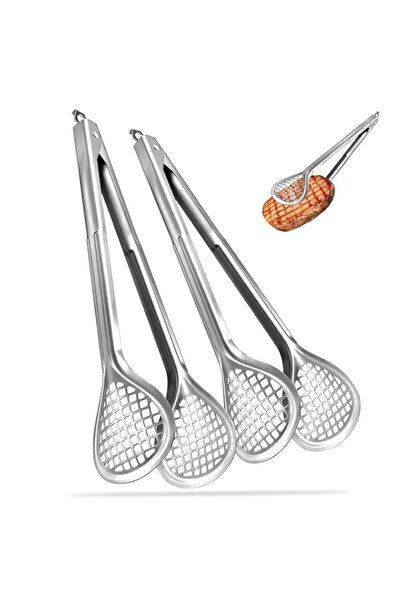 Generic 2 Pack BBQ Tongs Multi-Purpose Kitchen Food Tongs for Cooking, Grilli...