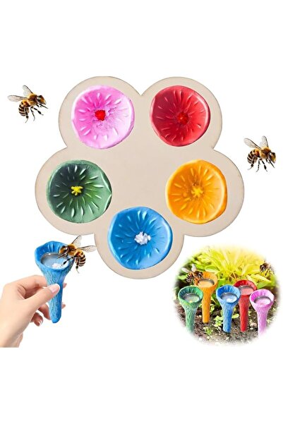 Generic أكواب شرب النحل من BIGTHREE، كوب شرب الحشرات الملون، وحدة تغذية مياه ...