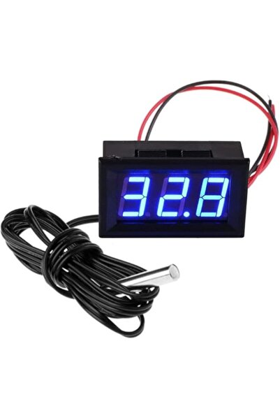 Generic Digital LED Temperature Meter, 0.56-inch Display, 12V DC, 1-Metre Pro...