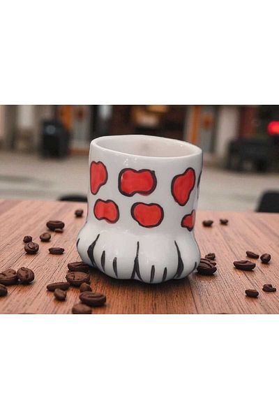 Home Ceramic Handmade Paw Mug