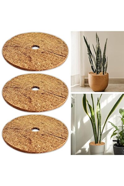 Generic تزوييق، 3 قطع من ألياف جوز الهند، حلقات نشارة، حصيرة حماية الأشجار، ح...