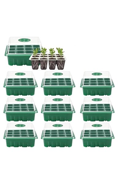 Generic صينية شتلات، مجموعة بدء البذور المكونة من 12 خلية، صندوق زراعة البذور...