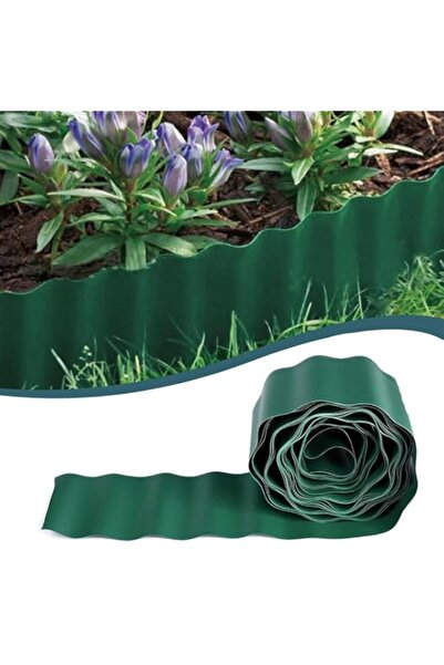 Generic حافة حديقة بلاستيكية مرنة وقوية من TERRIFI - 15 سم × 9 أمتار، يمكن تش...