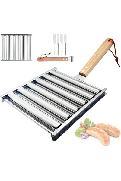 Generic بكرة هوت دوج من يلاجوي للشواء، بكرة هوت دوج مبتكرة من الفولاذ المقاوم...