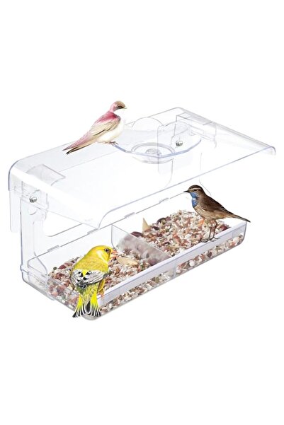 Generic وحدة تغذية الطيور للنافذة، وحدة تغذية بيت الطيور الخارجية، وحدة تغذية...