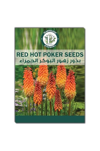 Generic بذور زهور للزراعة - بذور ريد هوت بوكر للزراعة في الأماكن المغلقة أو ا...