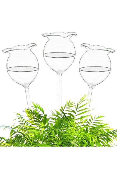 Generic جهاز سقي نباتات أوتوماتيكي من Azonee، مصنوع من زجاج شفاف، مزود بمصابي...