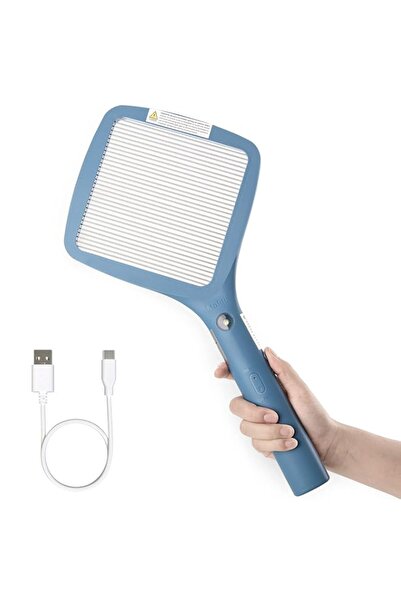 Generic مضرب ذباب كهربائي من مافيتي، قابل لإعادة الشحن، جهاز صاعق حشرات، مضرب...