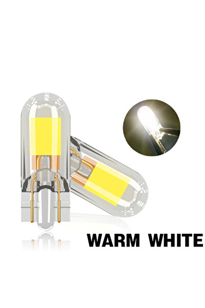 Choice4 مصباح LED T10 W5W أبيض دافئ، قطعتان، أحدث مصباح LED T10 W5W من نوع Sa...