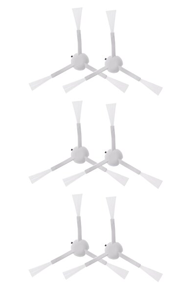 Marketto 6 قطع من فرشاة جانبية للمكنسة الكهربائية الروبوتية المتوافقة مع Xiao...